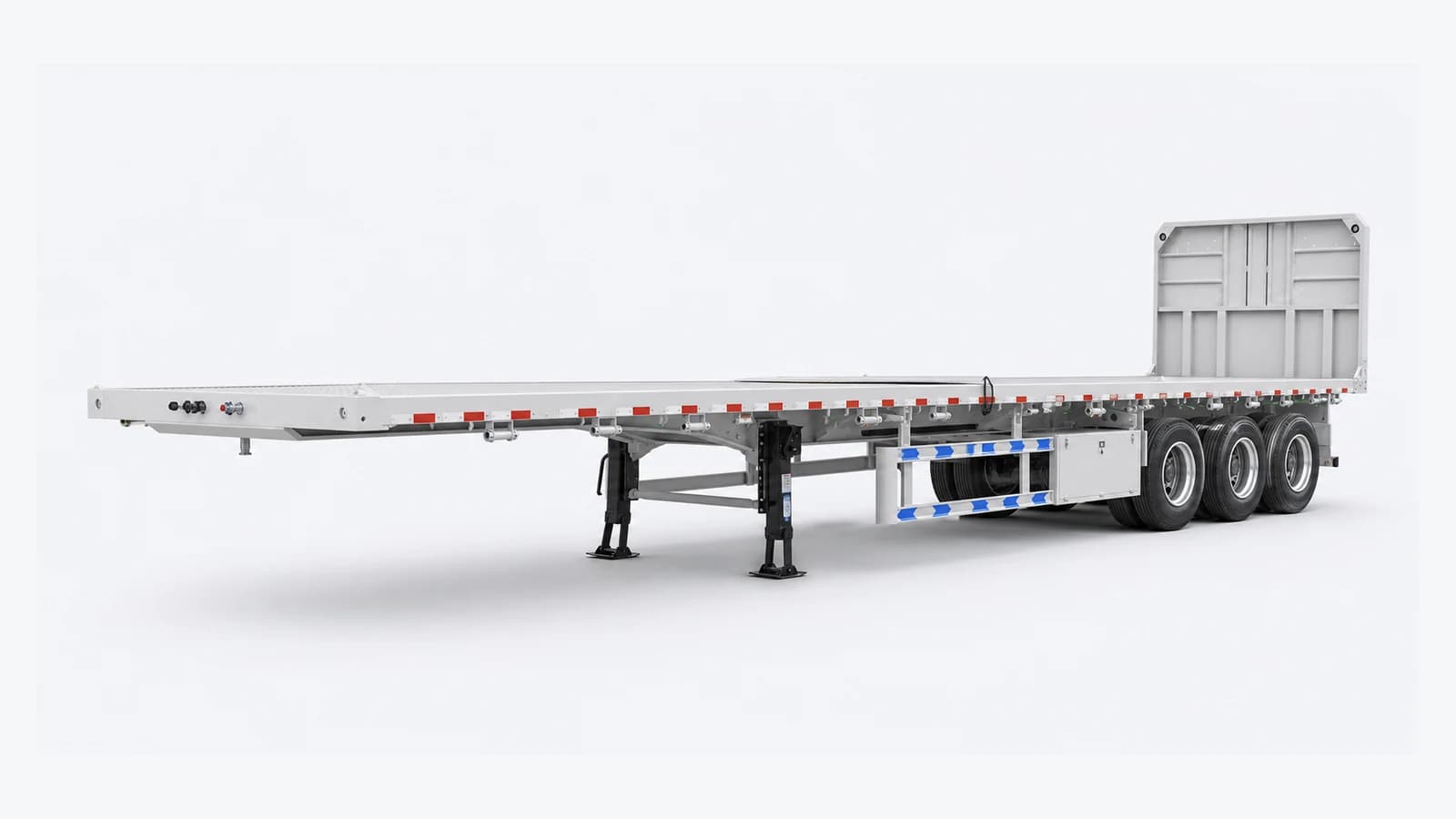 Semi-remorque plateau extensible