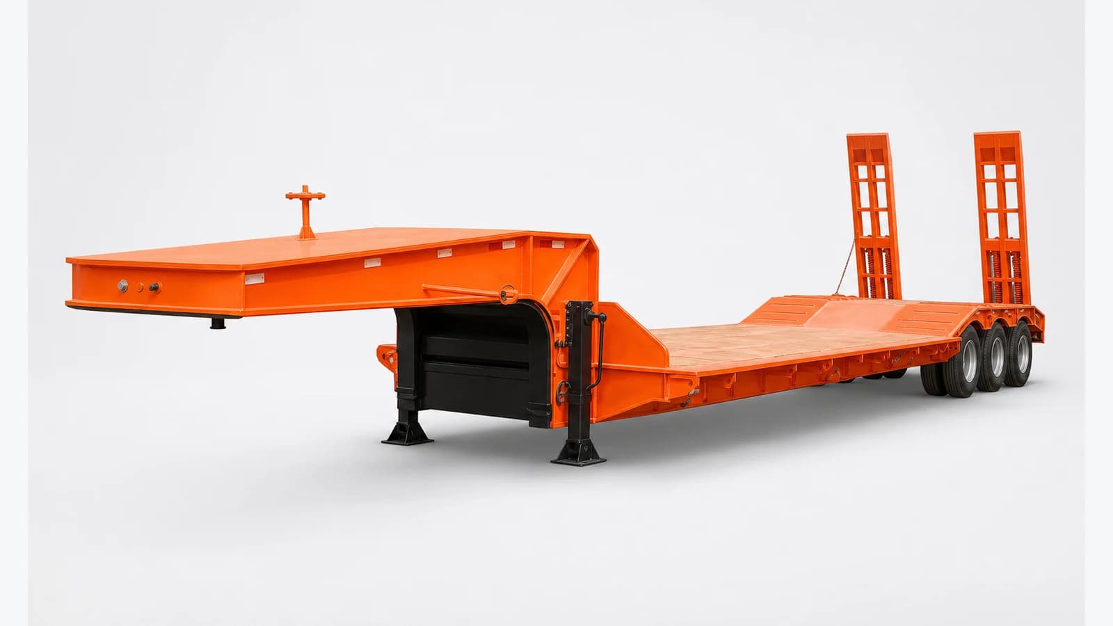 Mechanical Detachable Gooseneck Lowboy Trailer