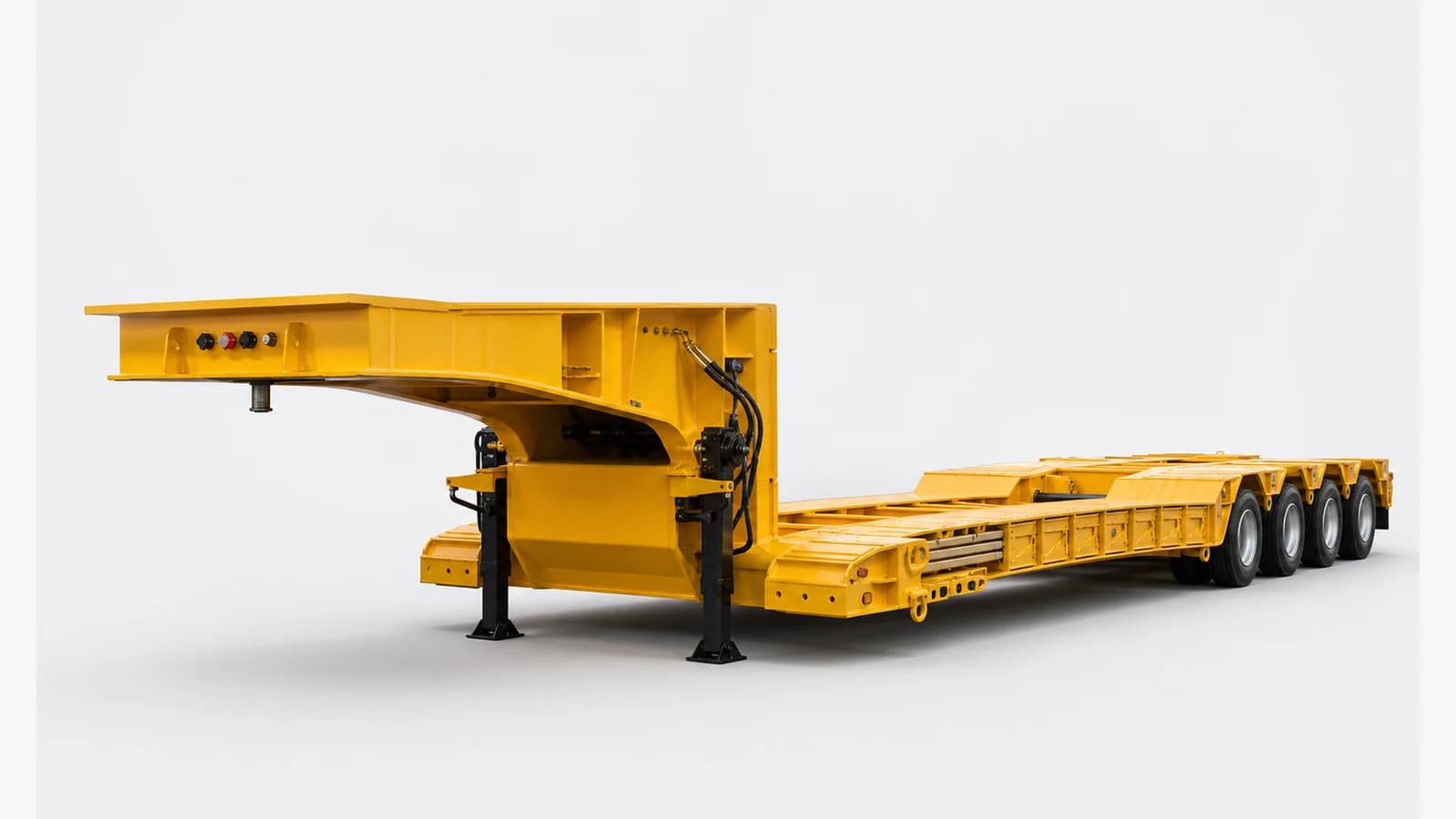 Detachable Double-drop Extendable Lowboy Trailer