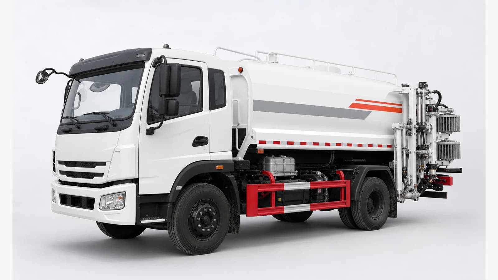 Camion de lavage de glissières de sécurité